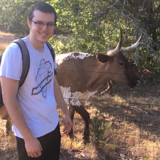 Me and a longhorn